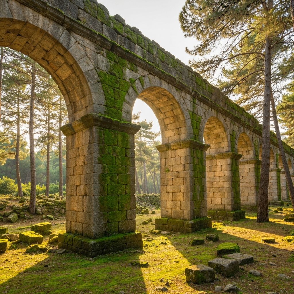 Ancient aqueduct ruins at Phaselis